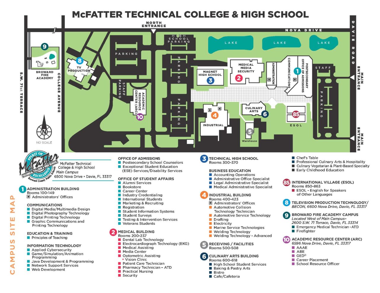 Campus Map McFatter Technical College